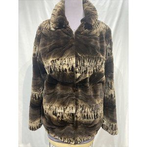 mink sections sheared jacket bomber sports collection (99065)